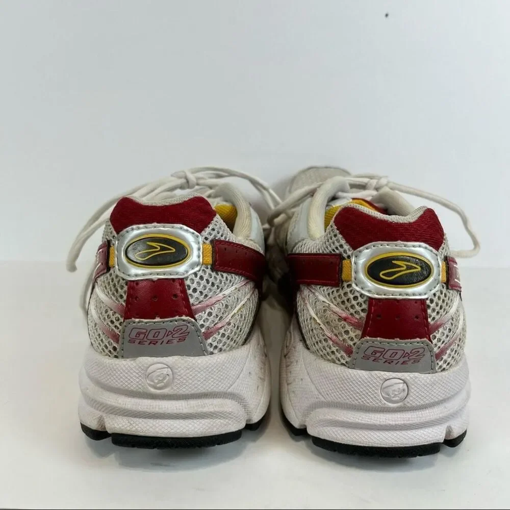 Brooks Go-2 Series Red + Yellow Running Shoes Size Men's 9.5